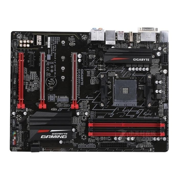 Carte mère GIGABYTE AB350-Gaming 3 AMD B350 Socket AM4 4xDDR4 SDRAM 64GB ATX - Gigabyte
