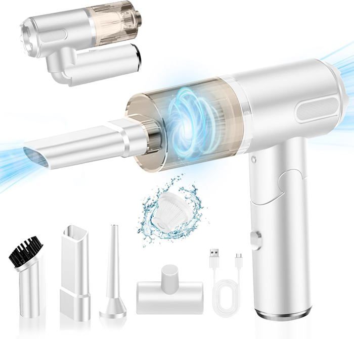 Aspirateur à Main Sans Fil 4 En 1 Pour Voiture, Mini Aspirateur Portable Sans Fil Moteur Sans Balais Haute Puissance De 100 W 97463729