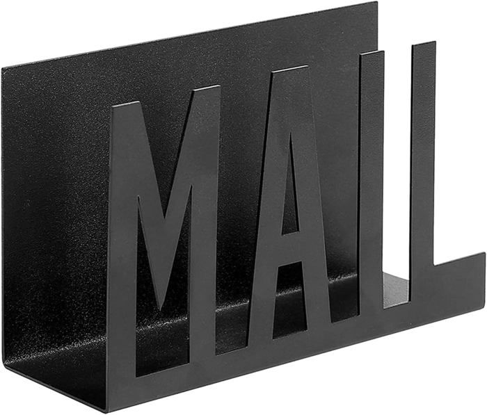 Boîte à Courrier En Bois Pour Comptoir - Dimensions 28x10x10 Cm - Organiseur De Courrier, Factures, Lettres