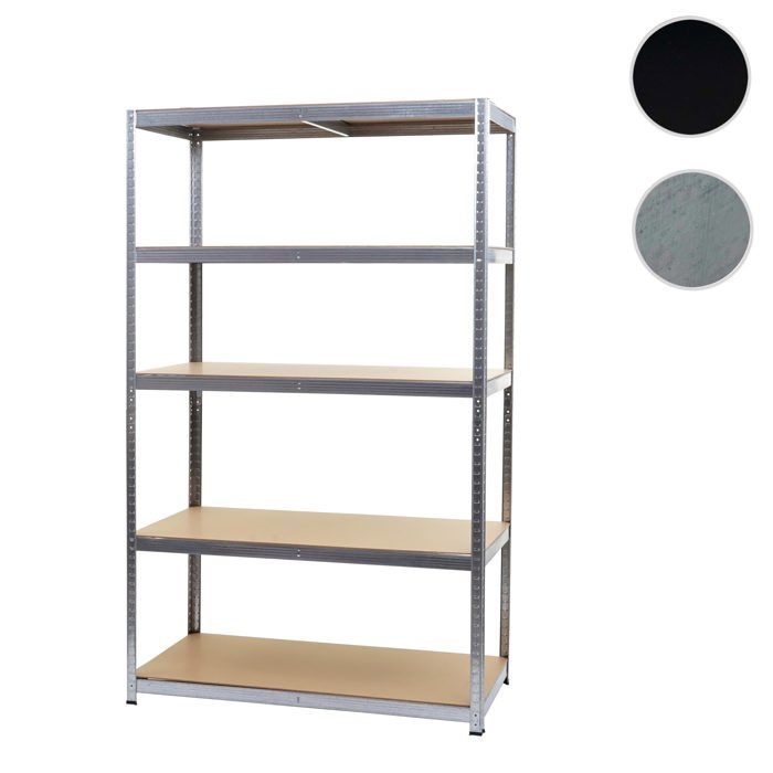 Etagère robuste HWC-E33 galvanisé 200x120x60cm Etagère robuste HWC-E33 galvanisé 200x120x60cm