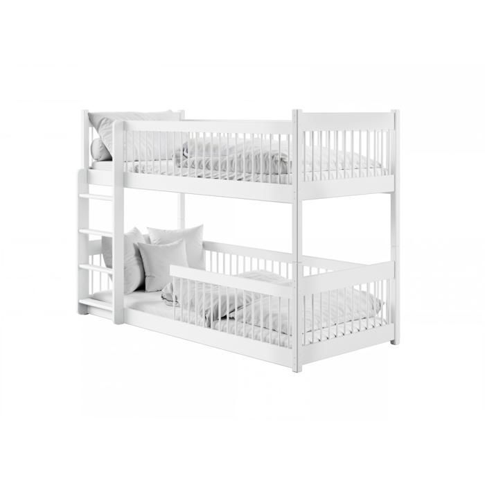 Lit Superposé MINELO 90x190 Blanc - blanc