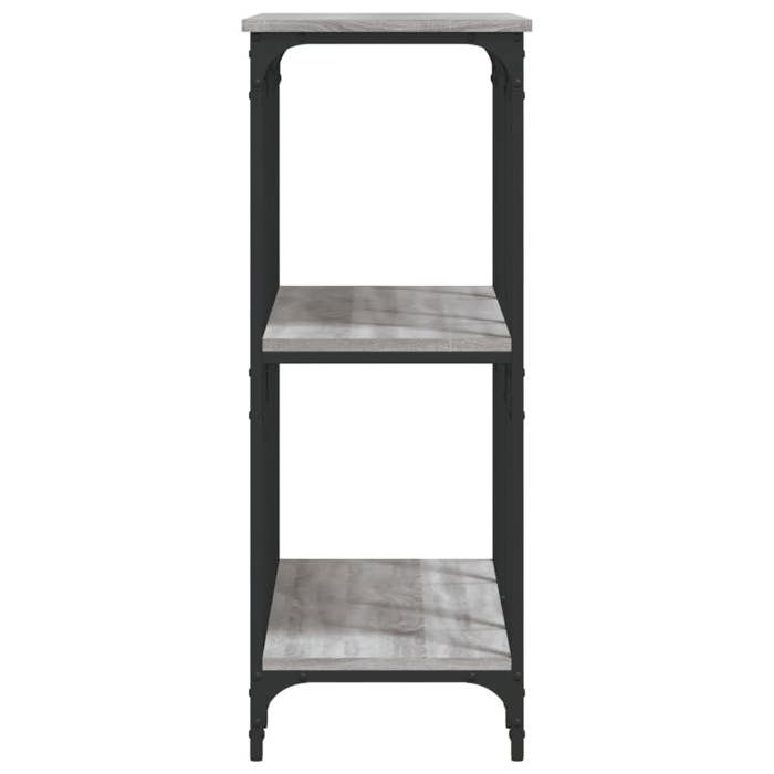 Gris Table console - CLARENCE - Meuble couloir - sonoma gris 102x35x90 cm - bois dingénierie CC836