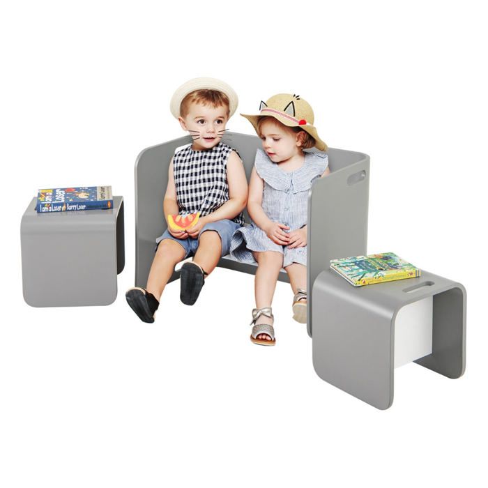 Table enfant avec chaises 66 x 41 x 51 cm ergonomique multifonction design moderne en