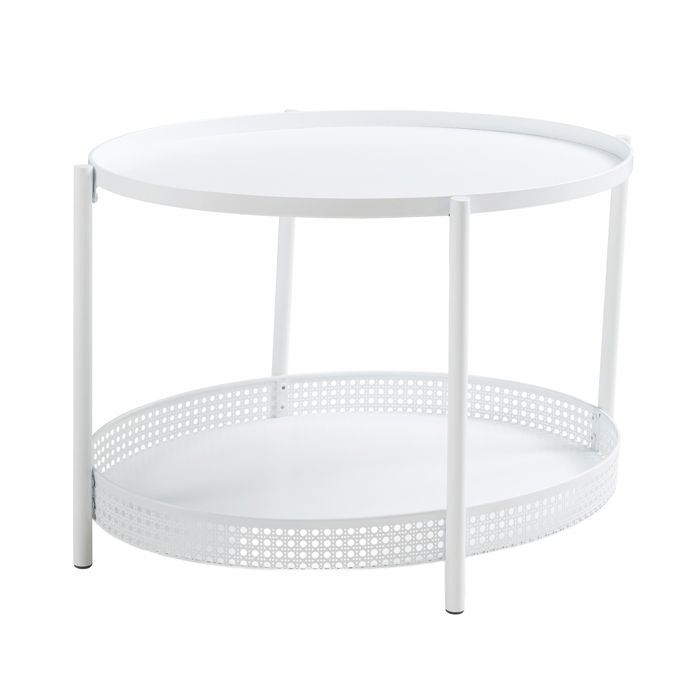 Table basse Jäller 66 x 51 x 44 cm blanc