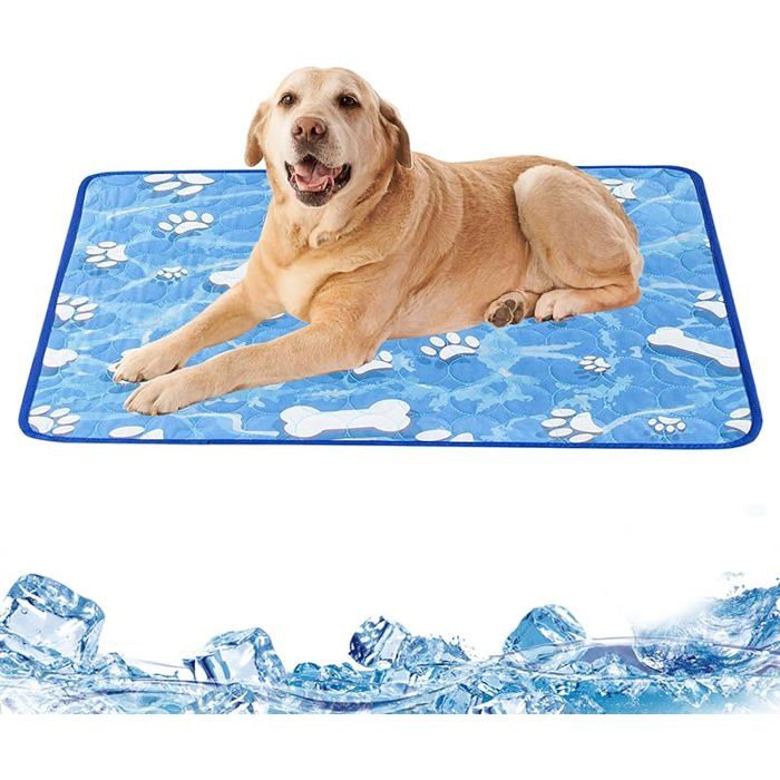 Marjoramy Tapis Rafraîchissant pour Chiens et Chats - Lavable Refroidissement Animal de Compagnie 70x55cm