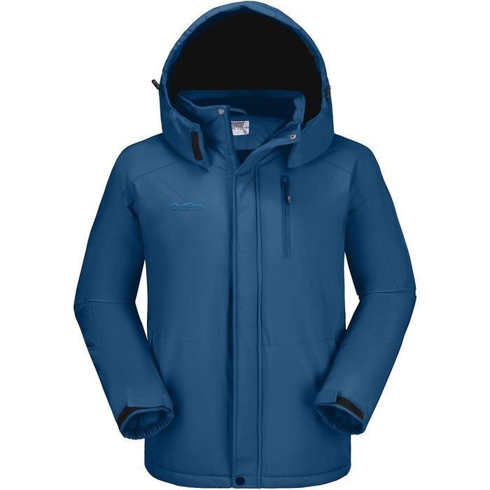 Veste de ski homme - OUTPRO - S - Imperméable & coupe-vent - Doublure polaire - Capuche amovible