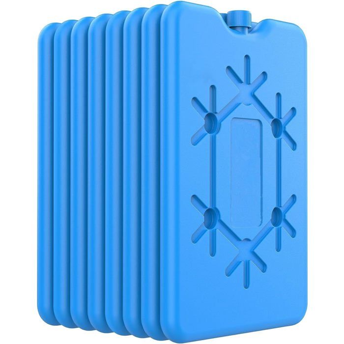 8pcs Bloc de glace réutilisable - Sans BPA et étanche Refroidissement longue durée - Glacière et lunch box - Bleu 200ml