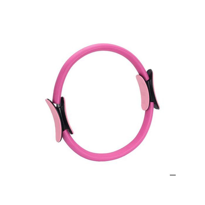 Kit de Pilates et de yoga 13 pièces : cerceau ballon bandes élastiques sangles chaussettes rose JS13