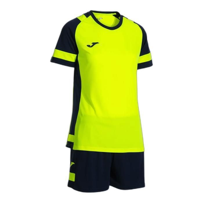 Ensemble maillot et short femme Joma Lider - amarillo fluor dark navy