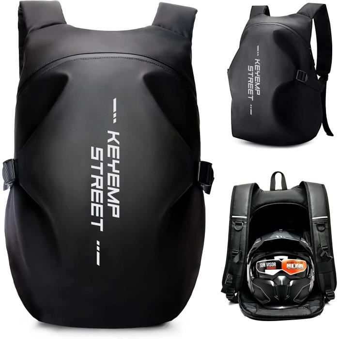 Sac à Dos Moto étanche 36 L avec Espace pour Le Casque, Extensible à 55  L,Grande capacité-Sac de rangement pour voyage,camping,moto - Cdiscount Auto