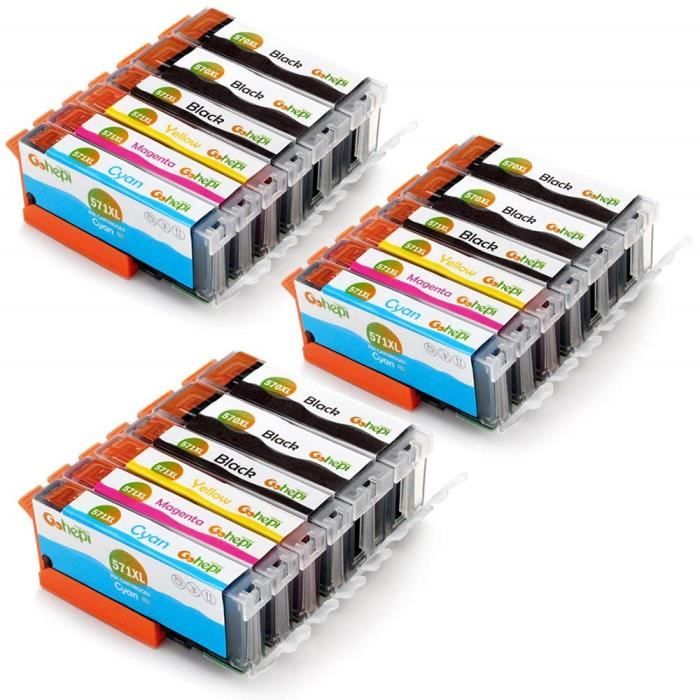 Cartouches Canon Pgi 570 Xl Cli 571 Xl Compatible Pixma Mg5700 Mg5750 Mg5751 Mg5752 Mg5753 Pgi 570xl Bk Cli 571xl Pbk C M Y Cdiscount Informatique