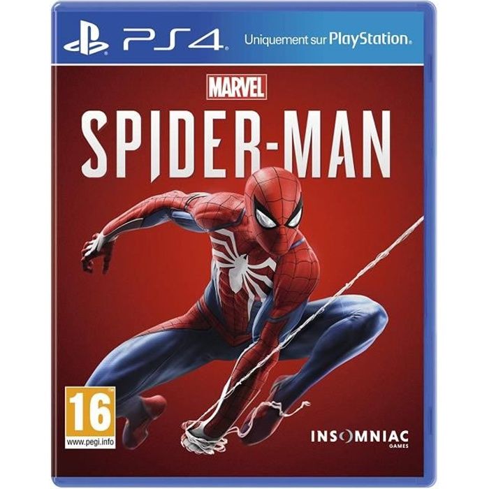 Marvel' Spider Man Jeu PS4 + 2 Sticks Offert