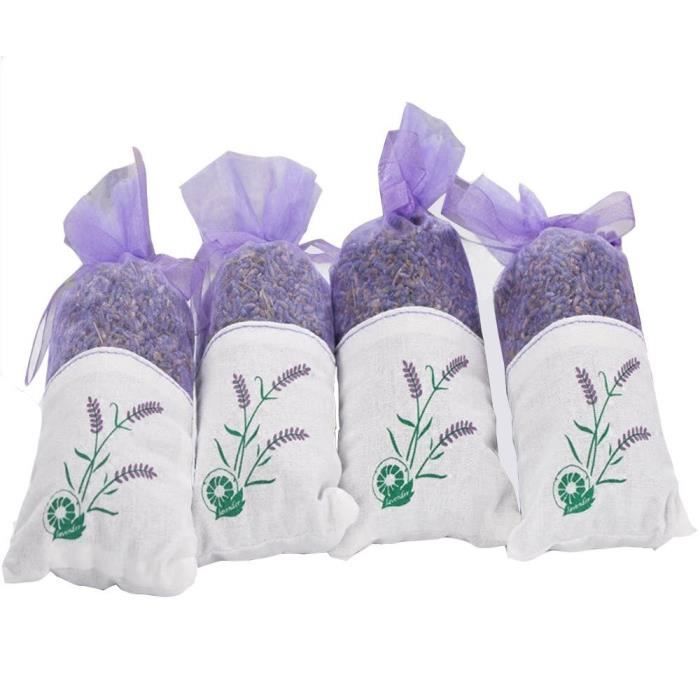 Fleurs De Lavande Sechees Hkyiyo Lot De 4 Sacs Pour Chambre Salon