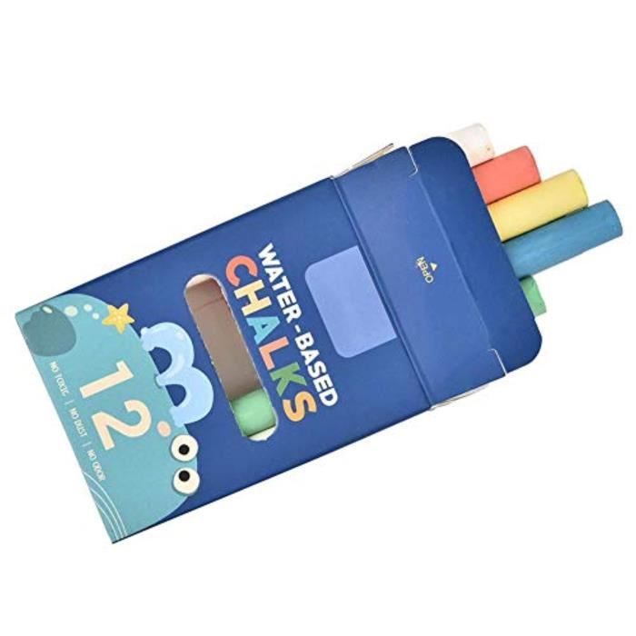 Craie De Tableau Craies De Couleur Campus Sans Poussière - Lot De 10 - 8,5cm - Pour Tableau Noir/école Craie Blanche Pour Tableau Noir