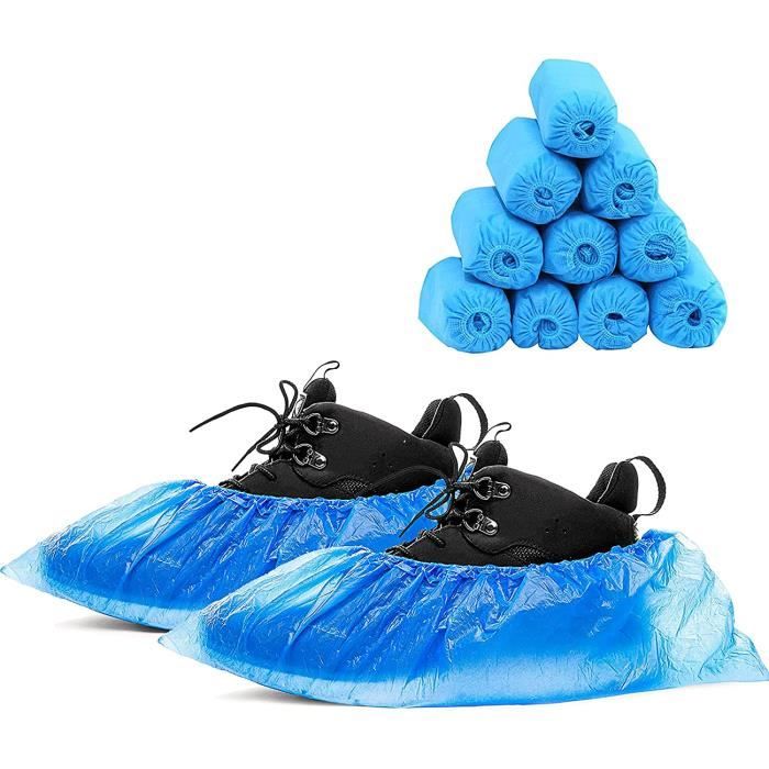 20 Surchaussures Jetables Imperméables – Taille Unique, élastique Ajustable, Pour Protéger Les Chaussures