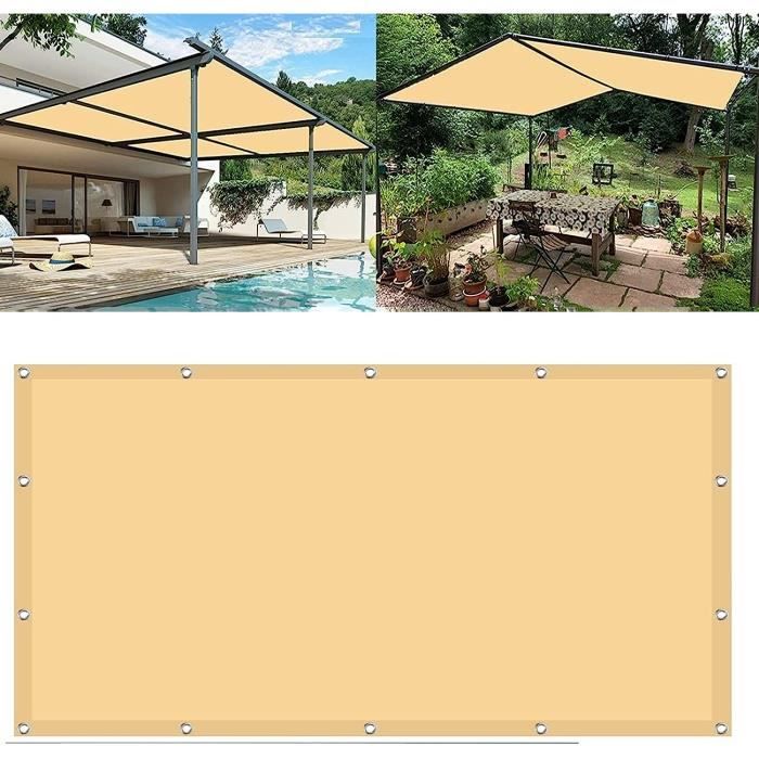 Voile D'ombrage Imperméable Rectangulaire 2.5 X 3m Toile Ombrage 95 Une Protection Des Rayons Uv Pour Exterieur Terrasse Jardin Balcon Beige 87913711