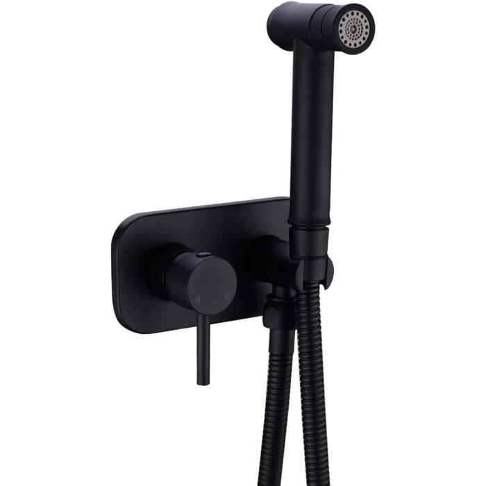 Pulvérisateur Portable Avec Filtre Haute Pression – Kit Bidet/douche WC, Buse Multifonction, Gris
