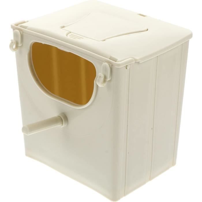 Nichoir Chauffant Pour Perroquets Et Perruches - 20x12x12 Cm - Refuge Confortable Pour Oiseaux - Ouverture Droite