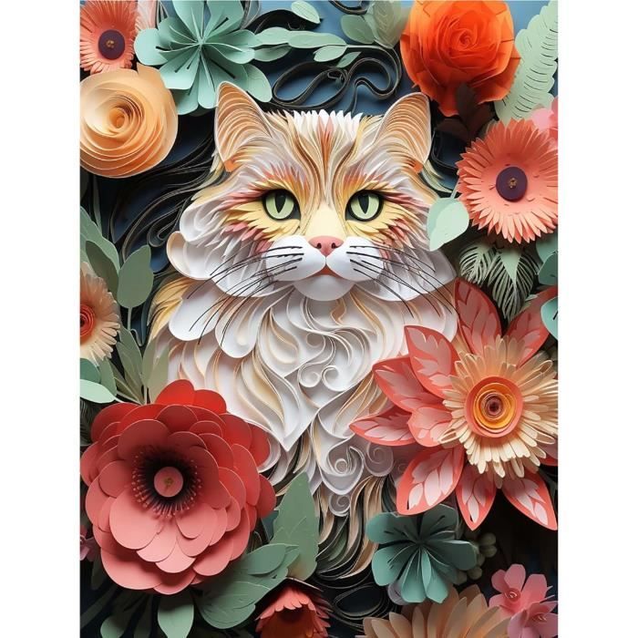 DAERLE Paon Coloré Peinture Diaant, 5D Diaond Painting Coplet Paon