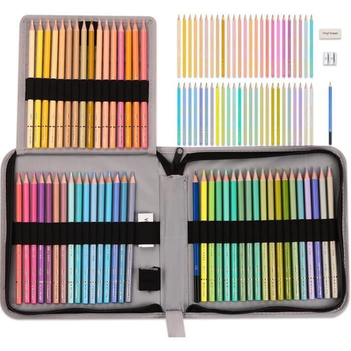 GOLDGE Lot De 16 Crayons De Couleur Arc-en-ciel Pour Enfants