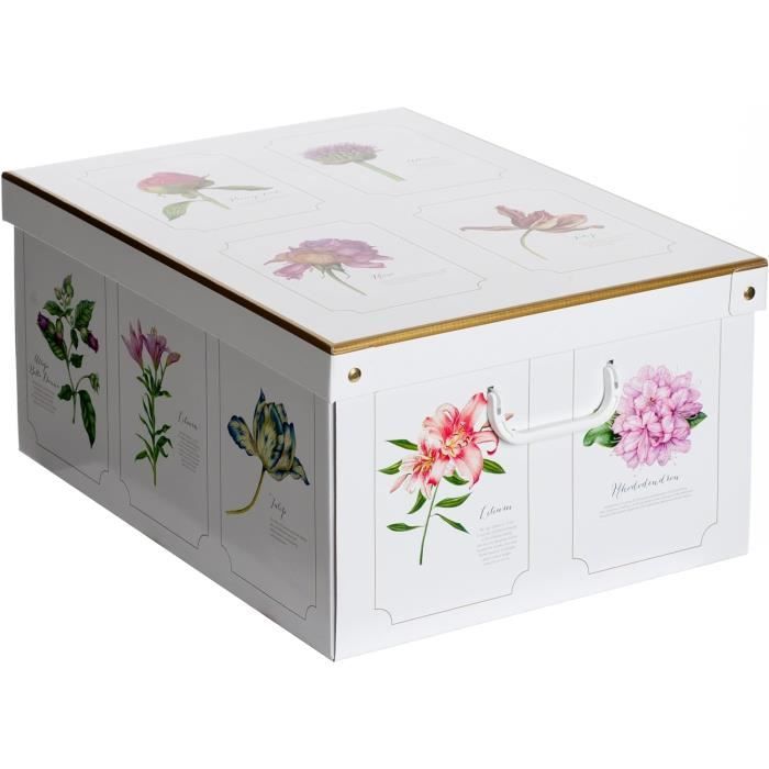 Kanguru Lot de 2 Boite de Rangeent avec Couvercle, Boite en carton Kanguru Lot de 2 Boite de Rangeent avec Couvercle, Boite en carton
