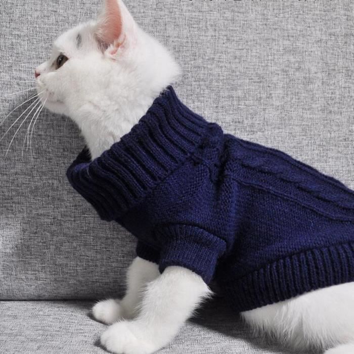Manteau de veste de chandail de chat d animal familier de chiot de