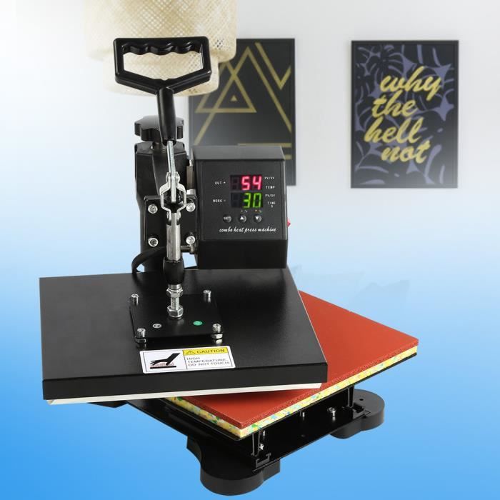 Machine De Presse A Chaud Presse De Chaleur De T Shirt A Haute Pression Numerique 230v Achat Vente Presse A Chaud Machine De Presse A Chaud Cdiscount