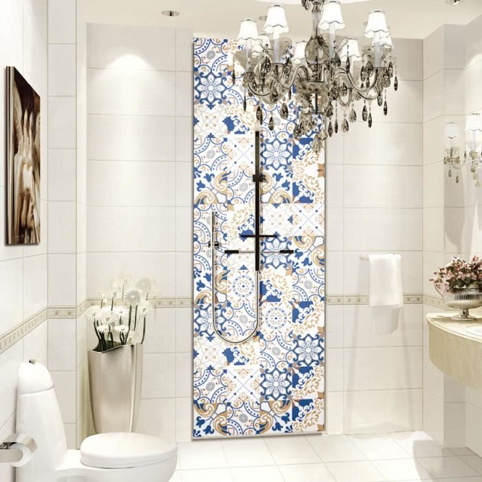 1 Rouleau Auto Adhesif Tile Art Stickers Muraux Autocollant