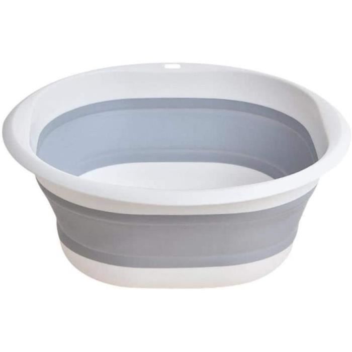 Bac à vaisselle pliable lavabo pliable avec trou de gain de place multi