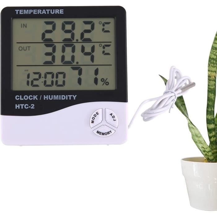 3In Grand Écran Thermomètre,Thermomètre Hygromètre Intérieur LCD — free download