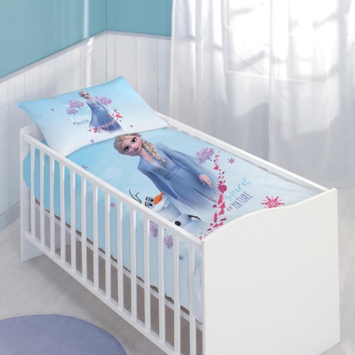 Parure De Lit Bebe 100 Coton Disney Frozen 2 Destiny Taille 100x135 Cm Cdiscount Puericulture Eveil Bebe