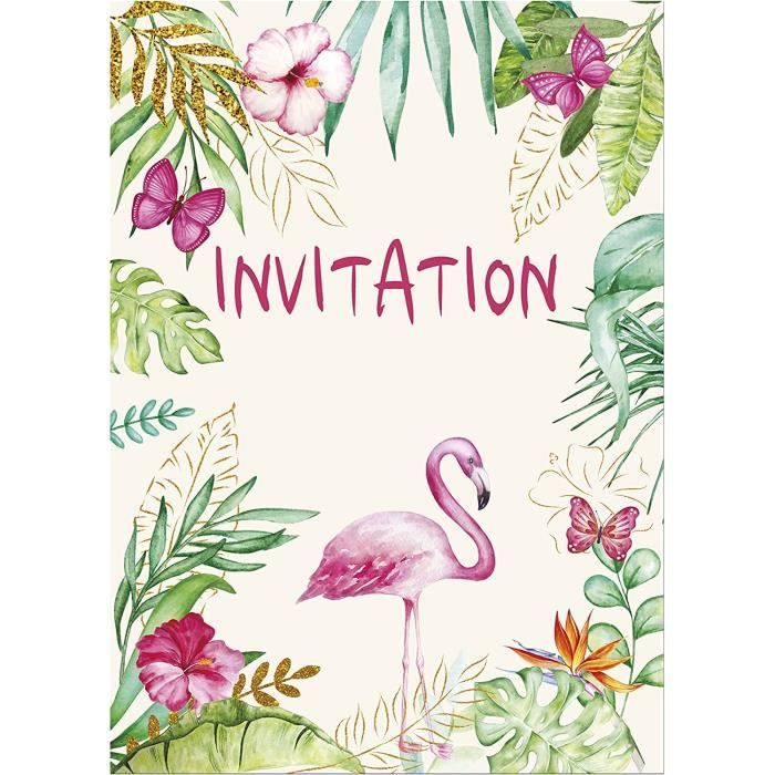 12 Cartes Invitation Anniversaire Fille - Thème Chasseur KOP - Avec Enveloppes Et Autocollants - Format A6