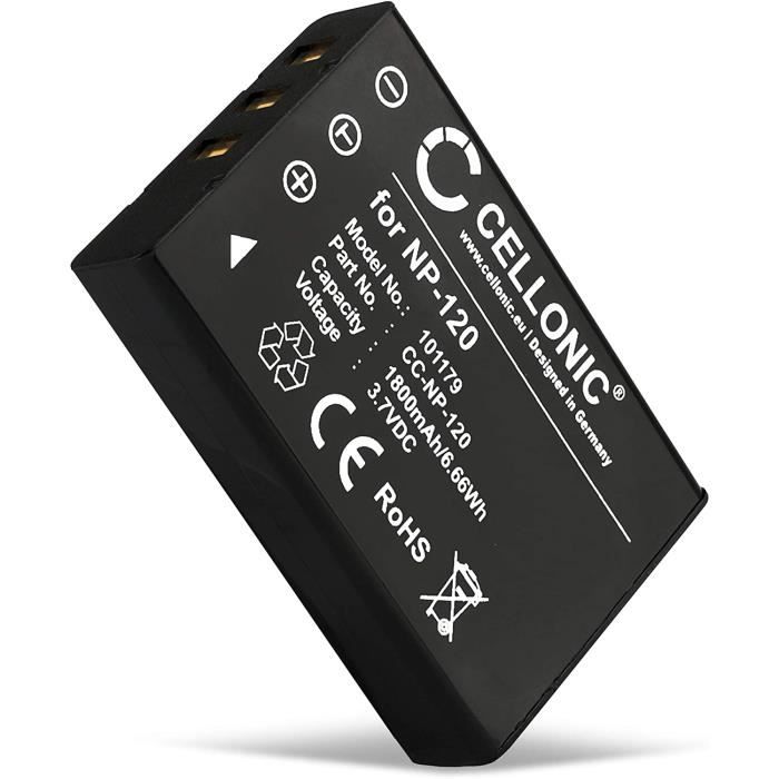 Batteria Per Fotocamera Ordro NP-120 - 2 Pezzi, 3.7V 1700mAh, Compatibile Con HDV-D320, D80S, V88 - Foto 7