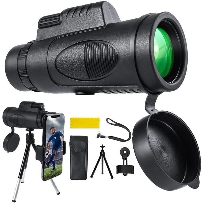 Télescope Monoculaire 40x Ultra HD Objectif Zoom Optique Clip
