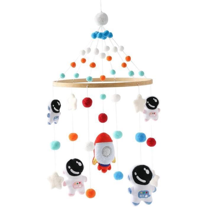 VTech - Lumi Mobile Compte-Moutons Bleu, Mobile Musical Lit Bébé, Poussette Et Siège Coque Avec Télécommande, Projection Au Plafond, Berceuses, Bruits