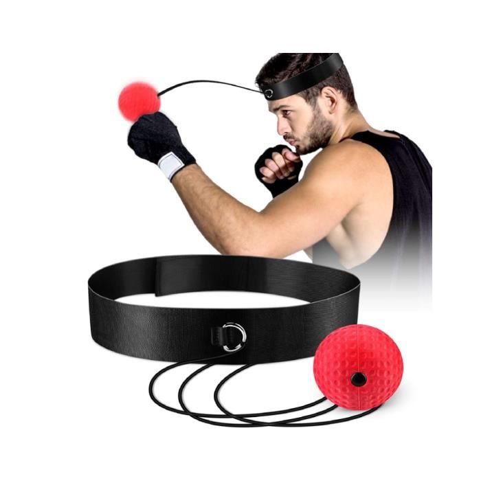 Balle De Boxe - Balle De Réflexe élastique Montée Sur La Tête - Entraînement Réflexe - Sûr Pour Améliorer La Vitesse De Frappe Et La Réaction