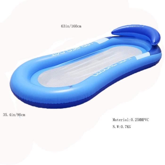 Cajolg Hamac Gonflable Flottant pour Piscine Fauteuil Gonflable Piscine