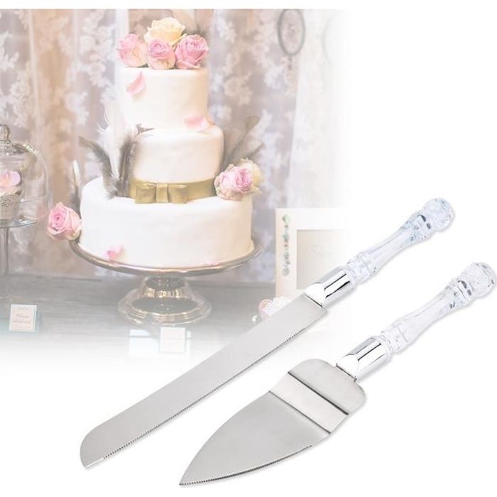 2 Pcs Couteaux A Pelle A Gateau Pour Mariage Achat Vente