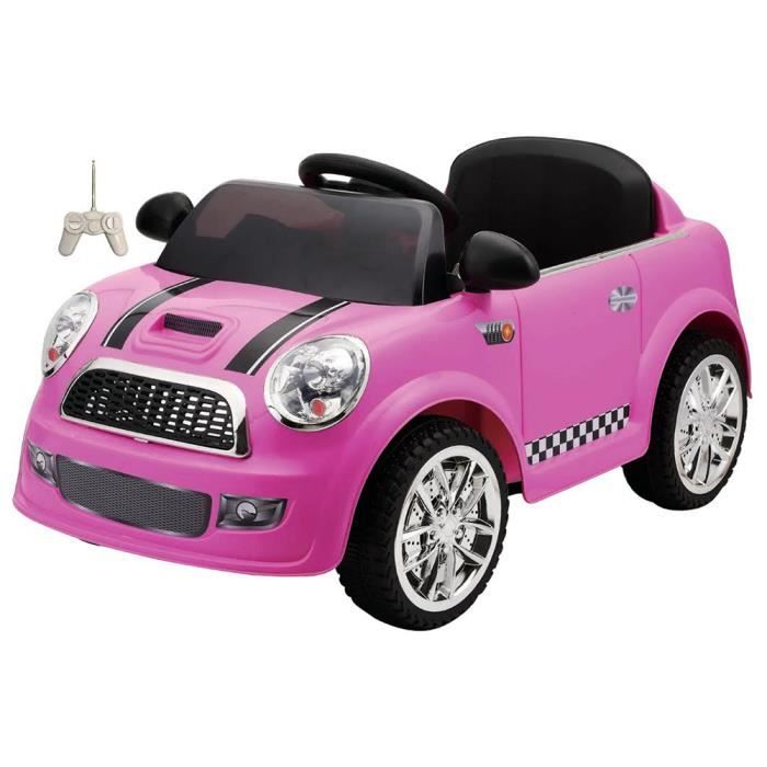 Mini Voiture Electrique Enfant Fille 6v A Radiocommande 1 Place