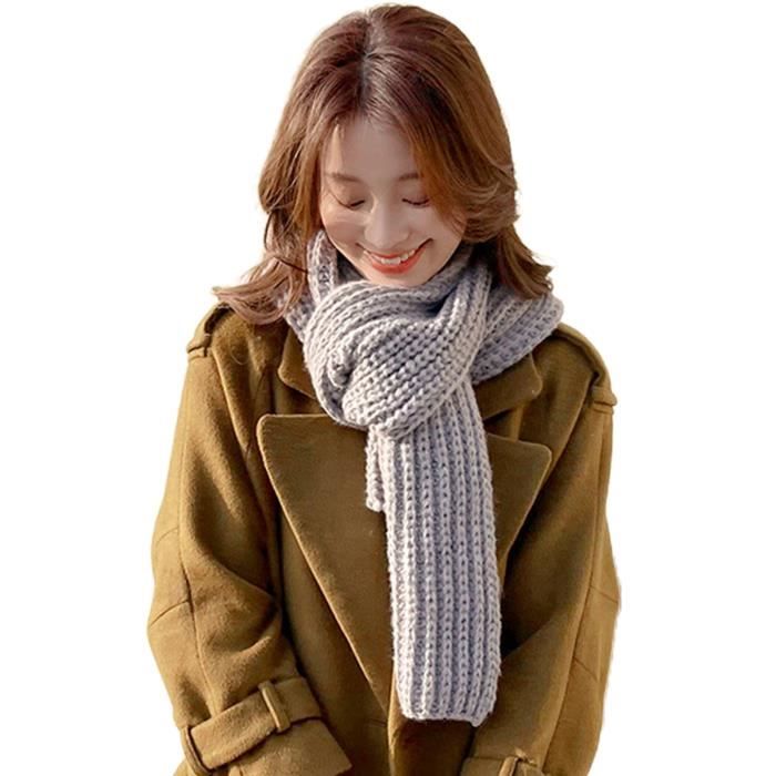 Mode Écharpe Épaisse Unisexe Gland Écharpe Longue Écharpe Hiver Chaud Décontracté Écharpe Hiver