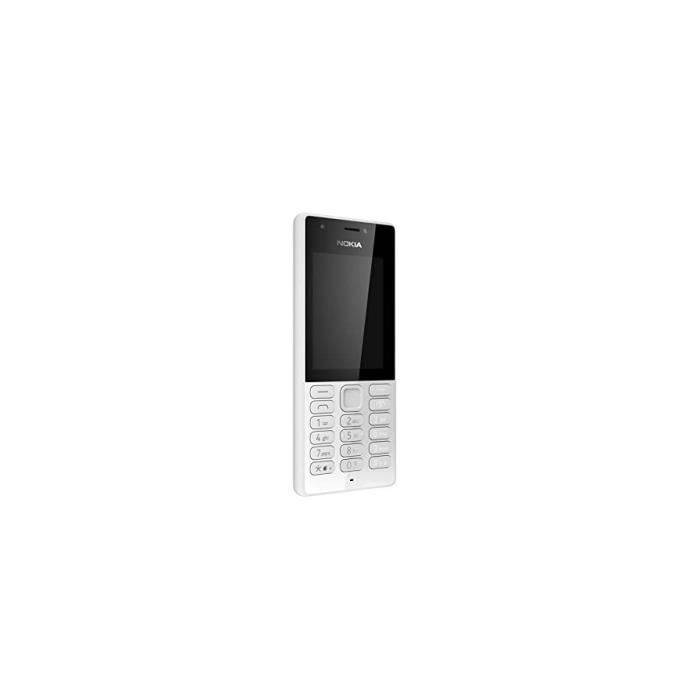 Nokia 216 - Téléphone portable débloqué GSM (Ecran 2,4 pouces, ROM 32Go, Double SIM Appareil photo 0,3MP) Gris