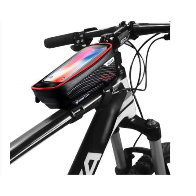 Sacoche De Cadre Vélo Étanche,Téléphone De Guidon Velo Avec Écran