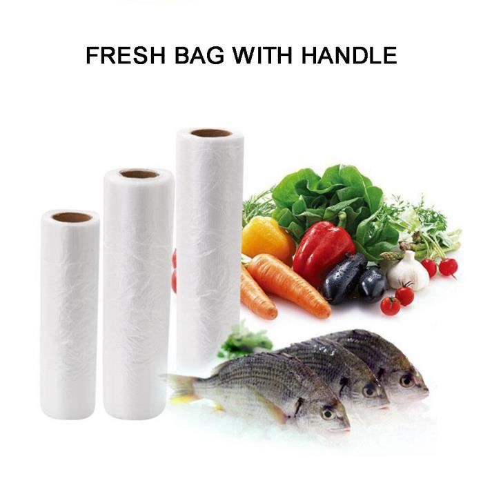 Rouleau De 500 Sacs Congélation Transparents 22,9x35,6 Cm - Pour Sandwichs, Fruits, Légumes Et Rangement