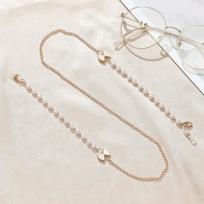 Chaîne De Lunettes à Perles Hautes - Collier Porte-lunettes 75cm - Acrylique - Neuf Avec étiquettes