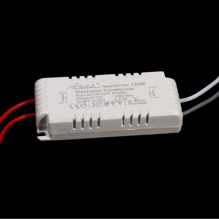 Transformateur 220V à 12V 120W - Alimentation Stable Pour Lampes Basse Tension