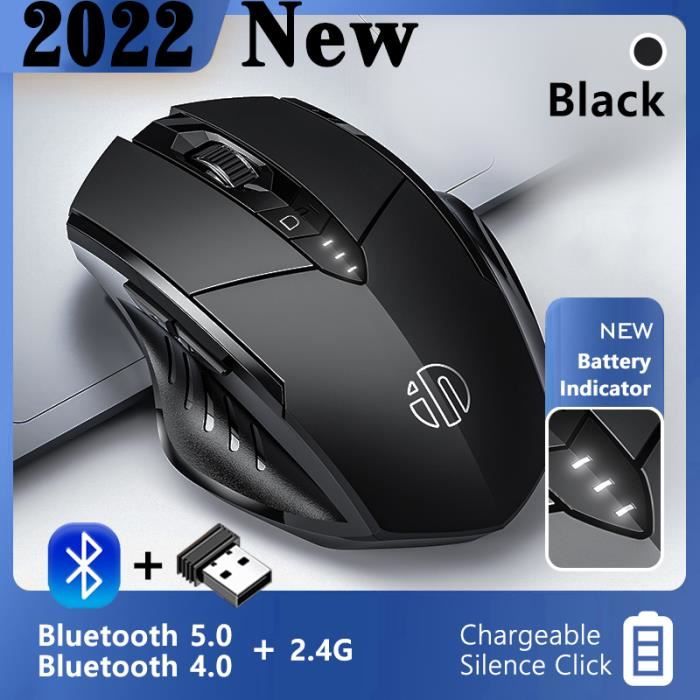 Nouvelle souris sans fil Bluetooth avec souris Rgb rechargeable Usb pour  ordinateur portable Pc Macbook Gaming Mouse Gamer 2.4ghz 1600dpi