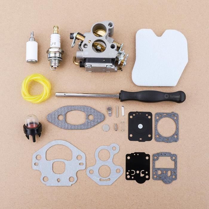Carburateur Complet Pour Tronçonneuse Husqvarna 235 236 240 - Inclut Tournevis, Filtres, Joints, Bougie - Compatible Modèles 2008-2010