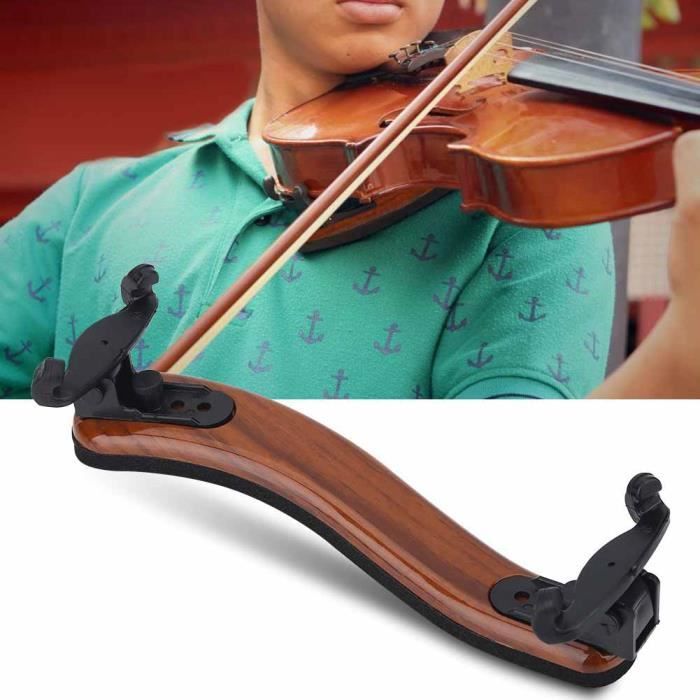 Appui-épaule pour violon, repose-épaules, stable et fiable ABS léger brun  et noir pour les amateurs de musique de violon
