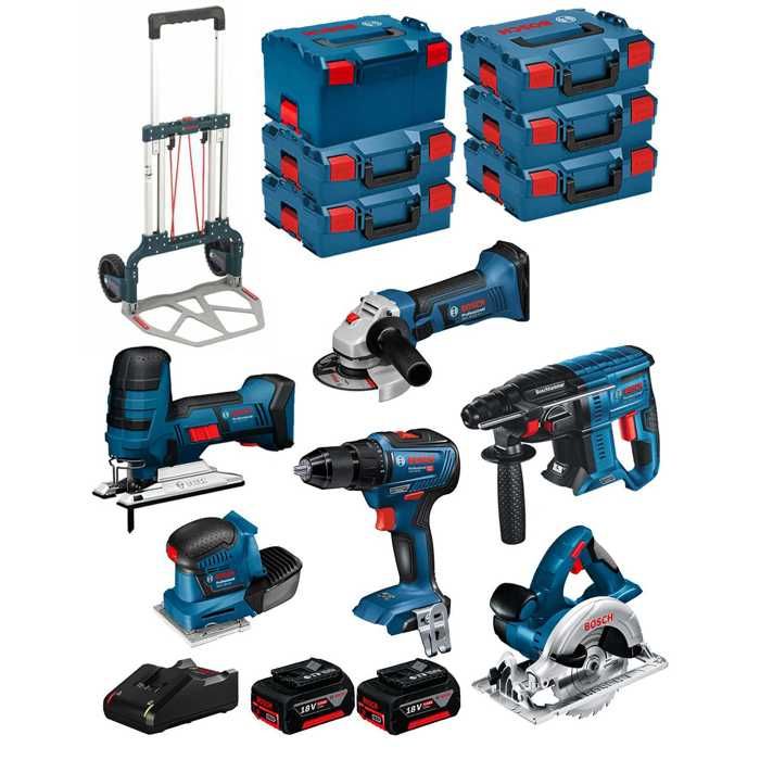 Kit d'outils BOSCH PROFESSIONAL BK602 6 outils 2 batteries 5Ah Alimentation sans fil