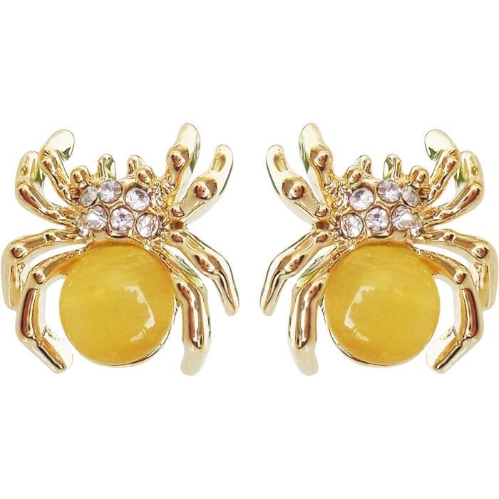 Boucles D'Oreilles Pendantes Aigle - Plaqué Or 18 Carats - Pour Femme - Neuves Étiquetées